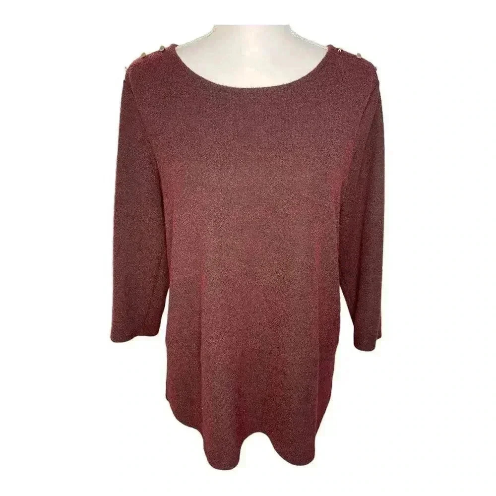 Liz Claiborne Studio Women’s Medium‎ 3/4 Sleeve Blouse